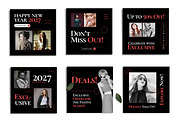 Black NewYear 2027 Social Media Post, a Social Media Template by ContestDesign (Thumbnail 1 of 4)