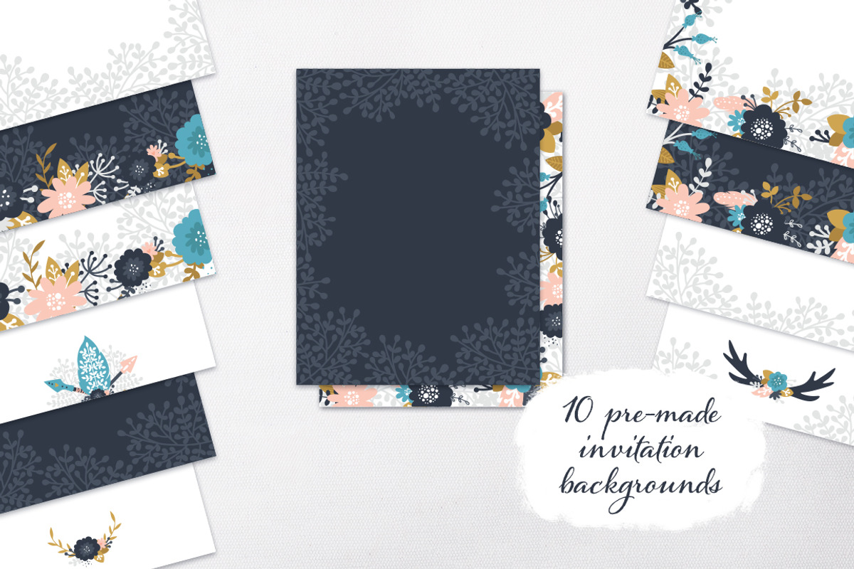 Boho Wedding Collection, an Illustration by tatiletters (Photo 6 of 8)