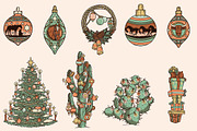 Festive West • Cowboy Christmas, an Illustration by Pony Gold Studio (Thumbnail 4 of 7)