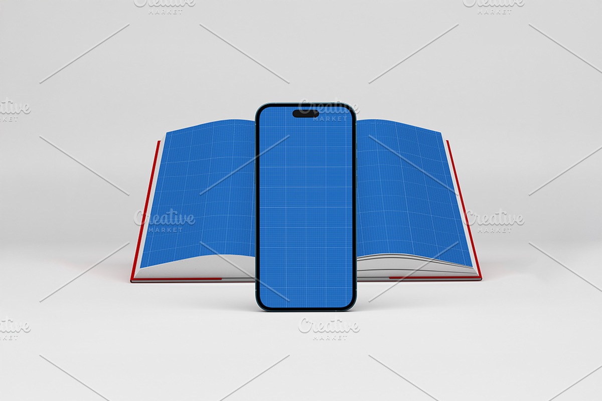iPhone 16 Pro Max & Book Mockup, an Android Mockup by Qaleb Studio