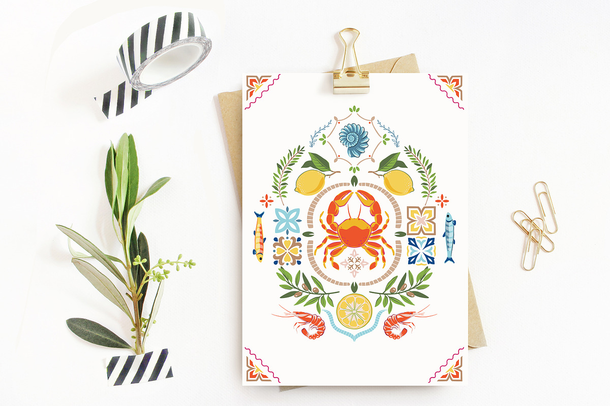 Sun and Sea. Vector Summer Patterns, a Pattern Graphic by Molly art (Photo 11 of 21)