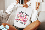 Just a Crabby Girl PNG, a Seasonal Illustration by Daily.Designs (Thumbnail 4 of 5)