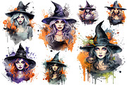 Halloween Spooky Witch PNG Bundle, a Seasonal Illustration by Creative Arslan (Thumbnail 3 of 11)