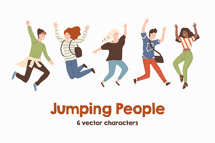 Jumping people, a Person Illustration by Good Studio