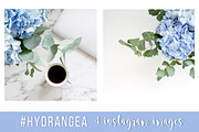 #Hydrangea. 4 Instagram images, a Product Mockup by Bang Bang Bureau (Thumbnail 2 of 4)