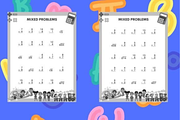 Math Worksheets 4th Grade Mixed Prob, a Graphic by shopcosm (Thumbnail 2 of 2)