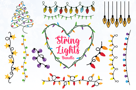 Christmas Lights SVG Bundle