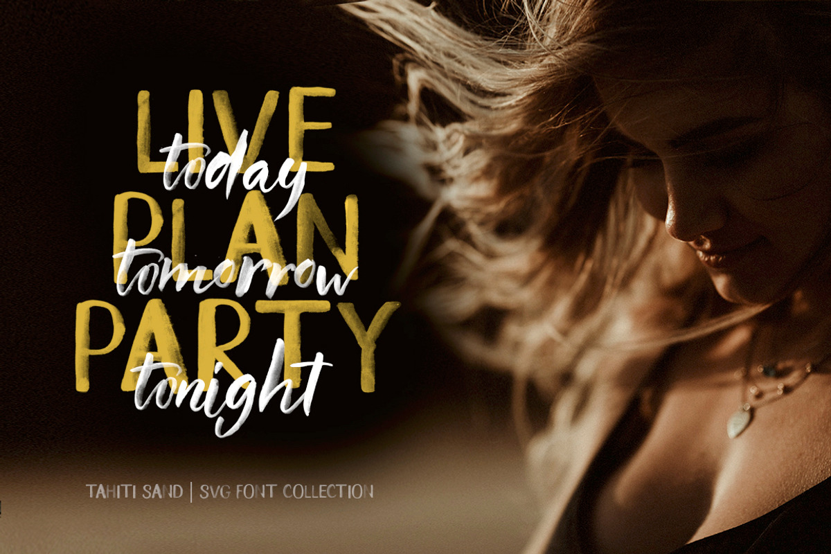 Tahiti Sand. Fonts & Graphics., a Script Font by Red Ink (Photo 17 of 23)