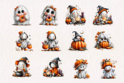 Cute Halloween Ghosts, a Seasonal Illustration by CreationArt (Thumbnail 2 of 7)