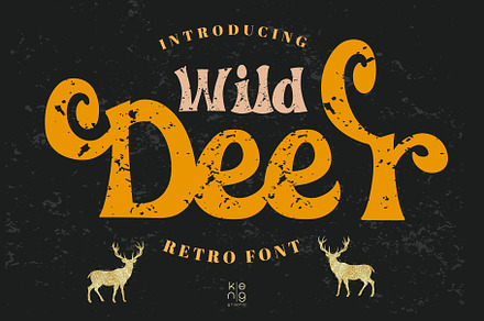 Wild Deer Font, a Handwritten Font by KengGraphic