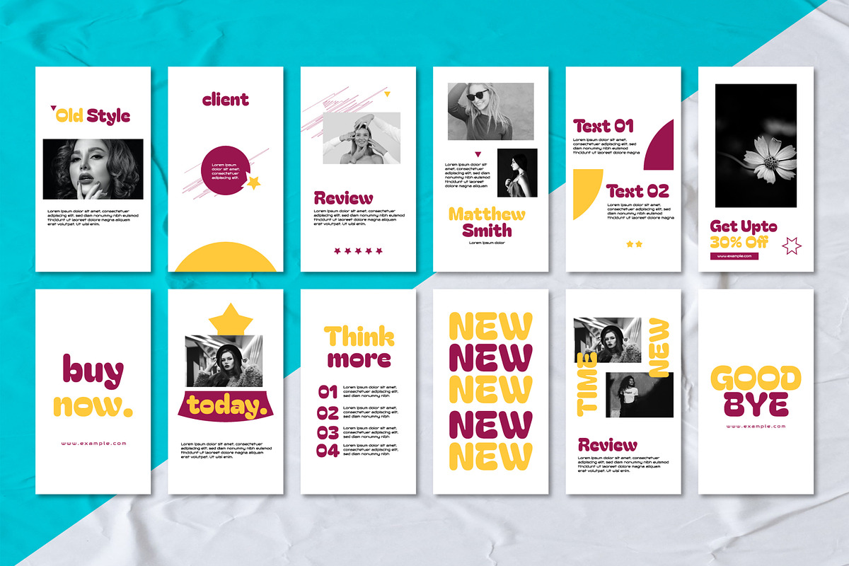 Social Media Story Layout, a Social Media Template by MightyDesign (Photo 1 of 7)