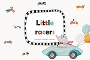 Little racers. Watercolor collection, an Animal Illustration by AfonshinaArt (Thumbnail 1 of 14)