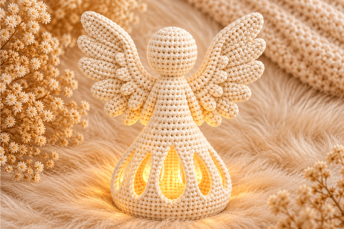 Christmas Angel Candle Holder STL, a Characters & Person 3D Model by Layerology (Photo 1 of 4)