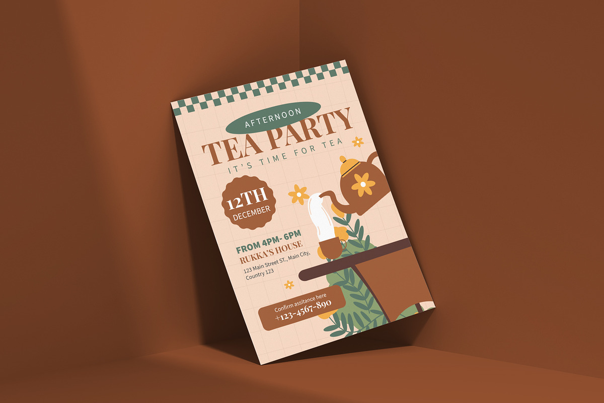 Afternoon Tea - Party Invitation, a Print Template by VUNIRA (Photo 2 of 2)