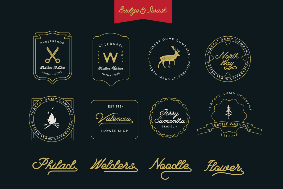 Campground Monoline - 2 fonts preview 3