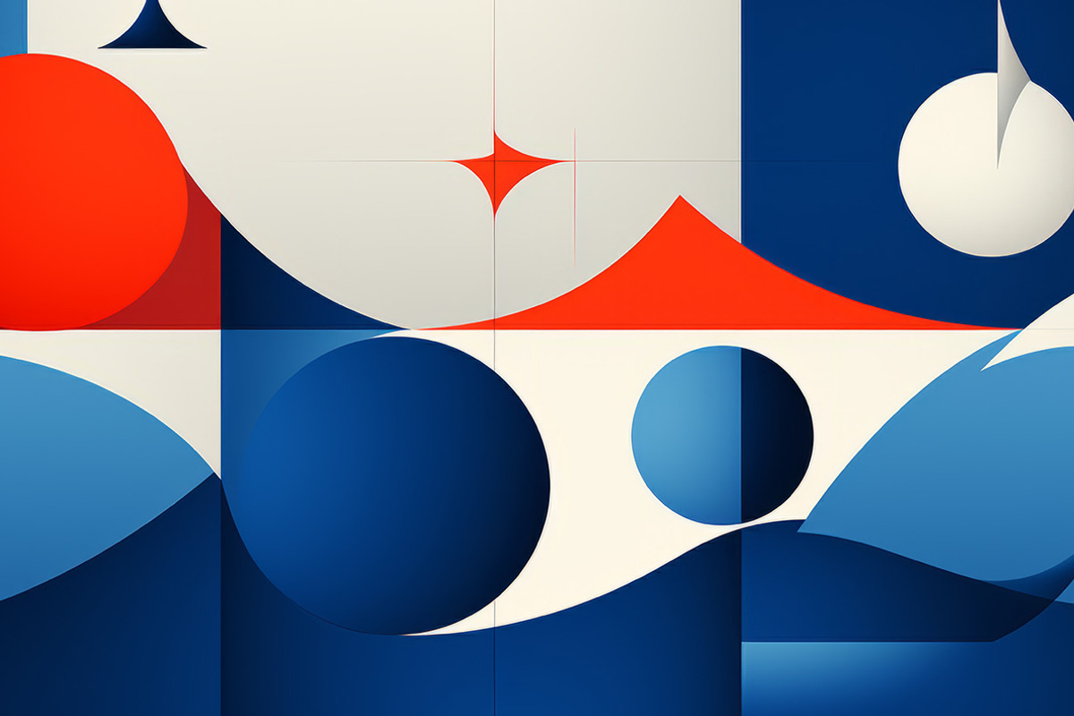 Blue shapes. 53 images, a Decorative Illustration by Handmadefont (Photo 3 of 12)