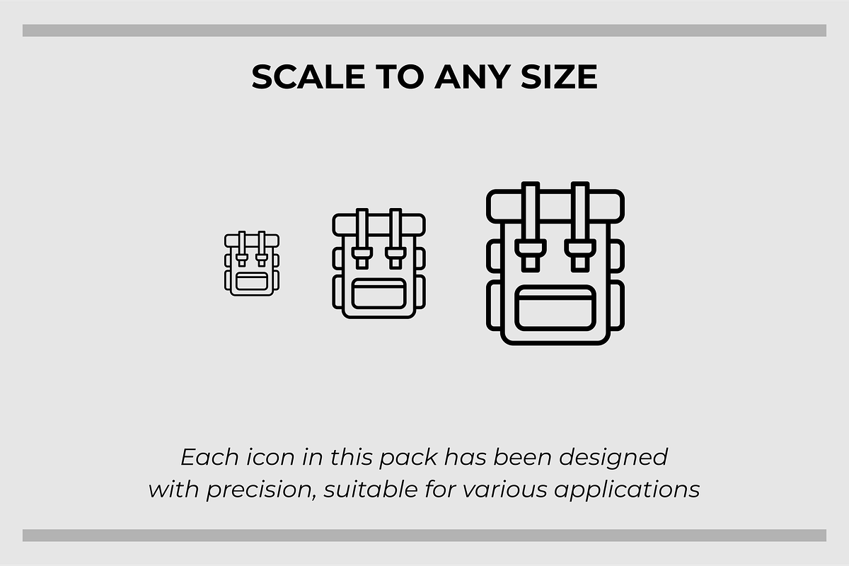 Travel Outline Icons, an Outline Icon by Tekuni (Photo 2 of 6)