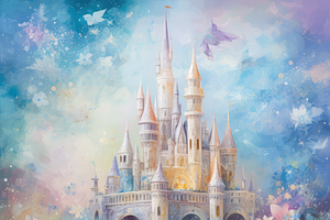 Watercolor Fantasy Castles