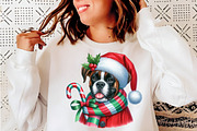 Christmas Dogs PNG Clipart Bundle, an Illustration by SinaCreation (Thumbnail 5 of 7)
