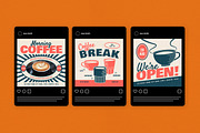 White Retro Instagram Pack, a Social Media Template by graphicook (Thumbnail 4 of 6)