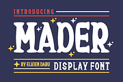 Mader - Display Font, a Serif Font by lelevien (Thumbnail 1 of 4)