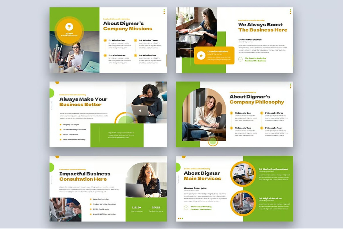 Digmar - Digital Marketing Keynote, a Presentation Template by Fit-tee (Photo 2 of 6)