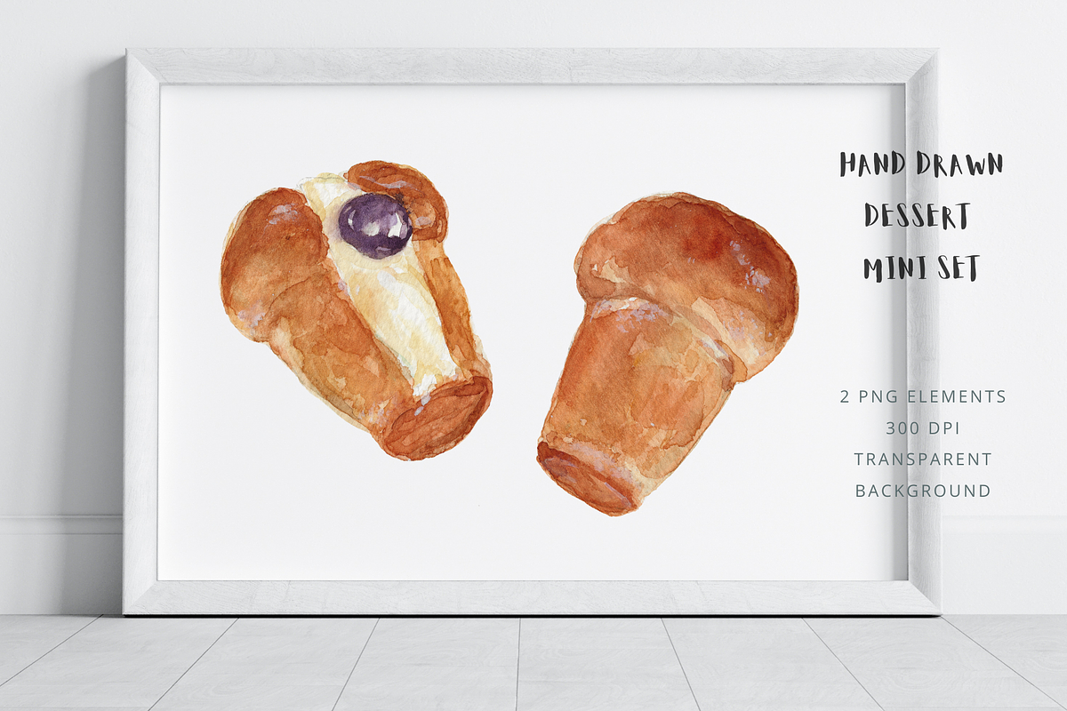 Italian Babà Dessert Watercolor, a Food Illustration by Kolorata Art (Photo 2 of 4)