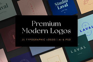 25 Typographic And Modern Logos