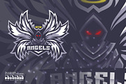 Angel Skull Mascot Esport Logo, a Branding & Logo Template by prps.std (Thumbnail 1 of 3)