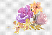 Floral Watercolor Graphic Set, an Illustration by Tamaretto (Thumbnail 7 of 7)