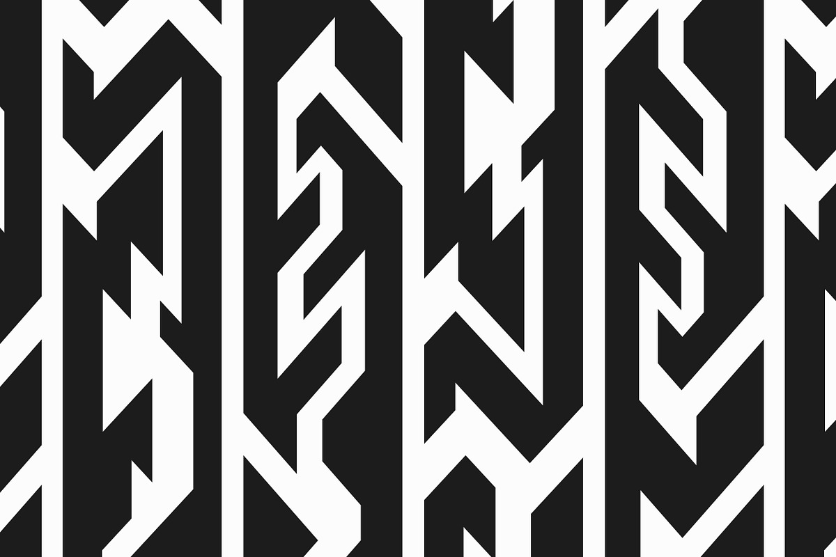 Monochrome Tribal Patterns, a Pattern Graphic by Gudiny (Photo 4 of 22)