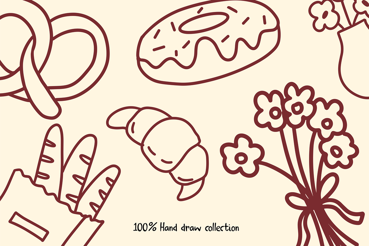 Cafe Doodle Illustration, a Food Illustration by HunEyy (Photo 4 of 7)