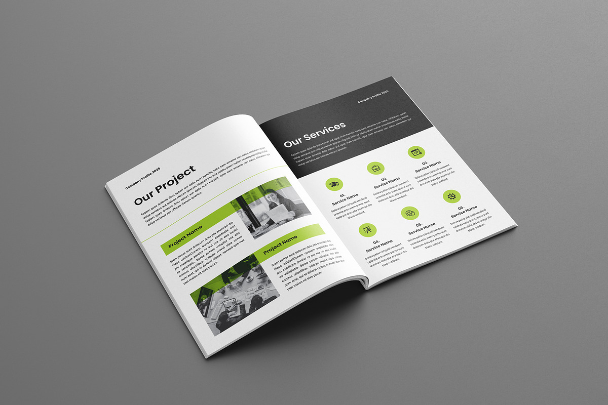 Company Profile Template, a Brochure Template by Seeing-art (Photo 7 of 11)