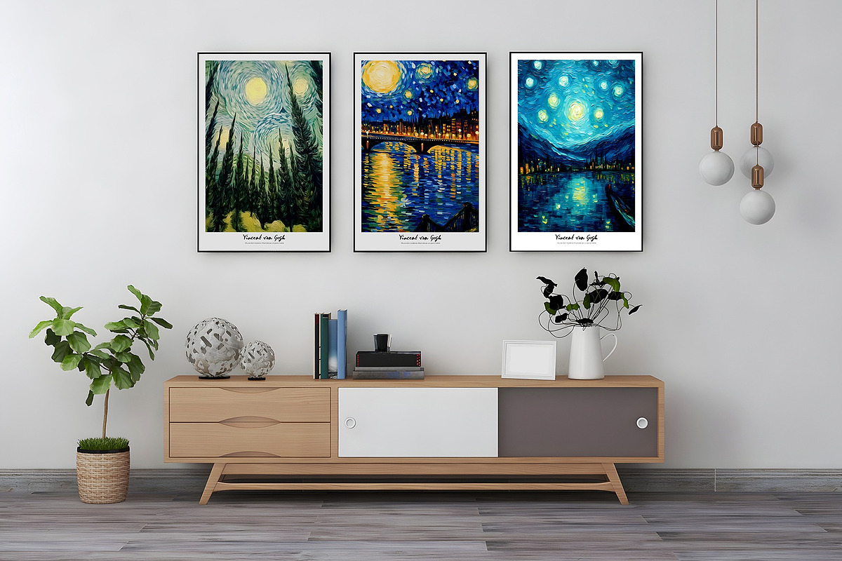 Art Poster Inspired by Van Gogh, a Decorative Illustration by Vibrand Studio (Photo 12 of 12)