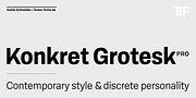 BF Konkret Grotesk Pro, a Sans Serif Font by BrassFonts (Thumbnail 1 of 14)