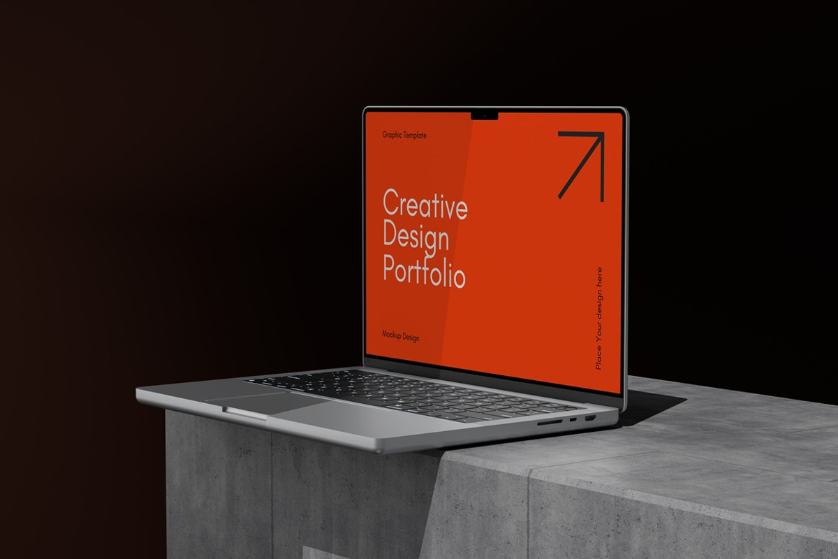 Minimal Laptop Mockup, a Mac Mockup by Graphic Deal (Photo 2 of 5)