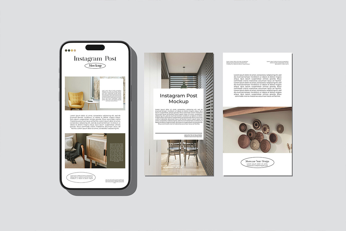 Instagram post mockup, an iPhone Mockup by Graphicbars (Photo 10 of 17)