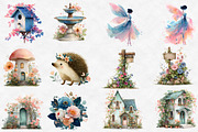 Magical Spring Garden Clipart, an Illustration by Designworld (Thumbnail 5 of 6)