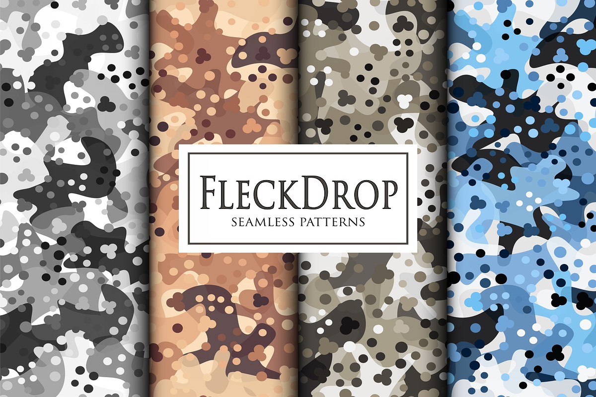 Fleck drop style seamless camouflage, a Pattern Graphic by ArchonDigitalShop (Photo 2 of 7)