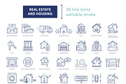 Real Estate Line Icons – 28 Icons, an Icon by Lucas-BRG94 (Thumbnail 5 of 6)