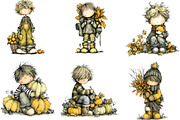 Whimsical Autumn Boy PNG Clipart, a Person Illustration by Designking (Thumbnail 5 of 5)