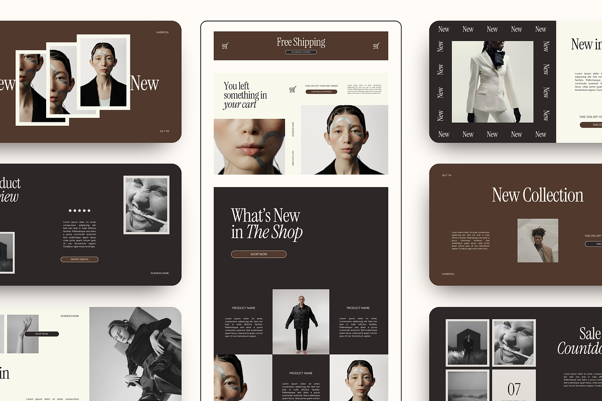 Email Marketing Newsletter Template, an Email Template by Branding Babe Co. (Photo 1 of 9)