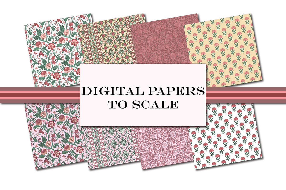Lilac & Rose Bohemian Patterns, a Pattern Graphic by RachelStudio (Photo 6 of 10)