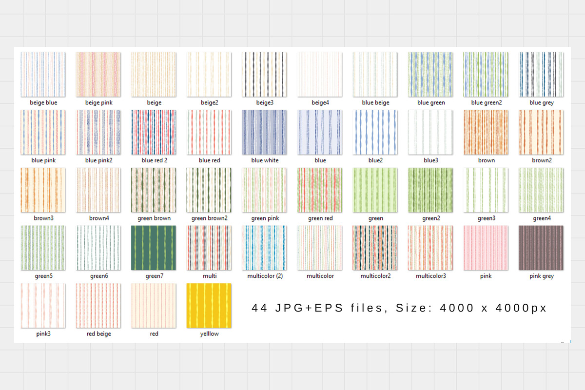 Lines & Stripes Vintage Patterns, a Background Graphic by Kristina Chistiakova (Photo 8 of 8)