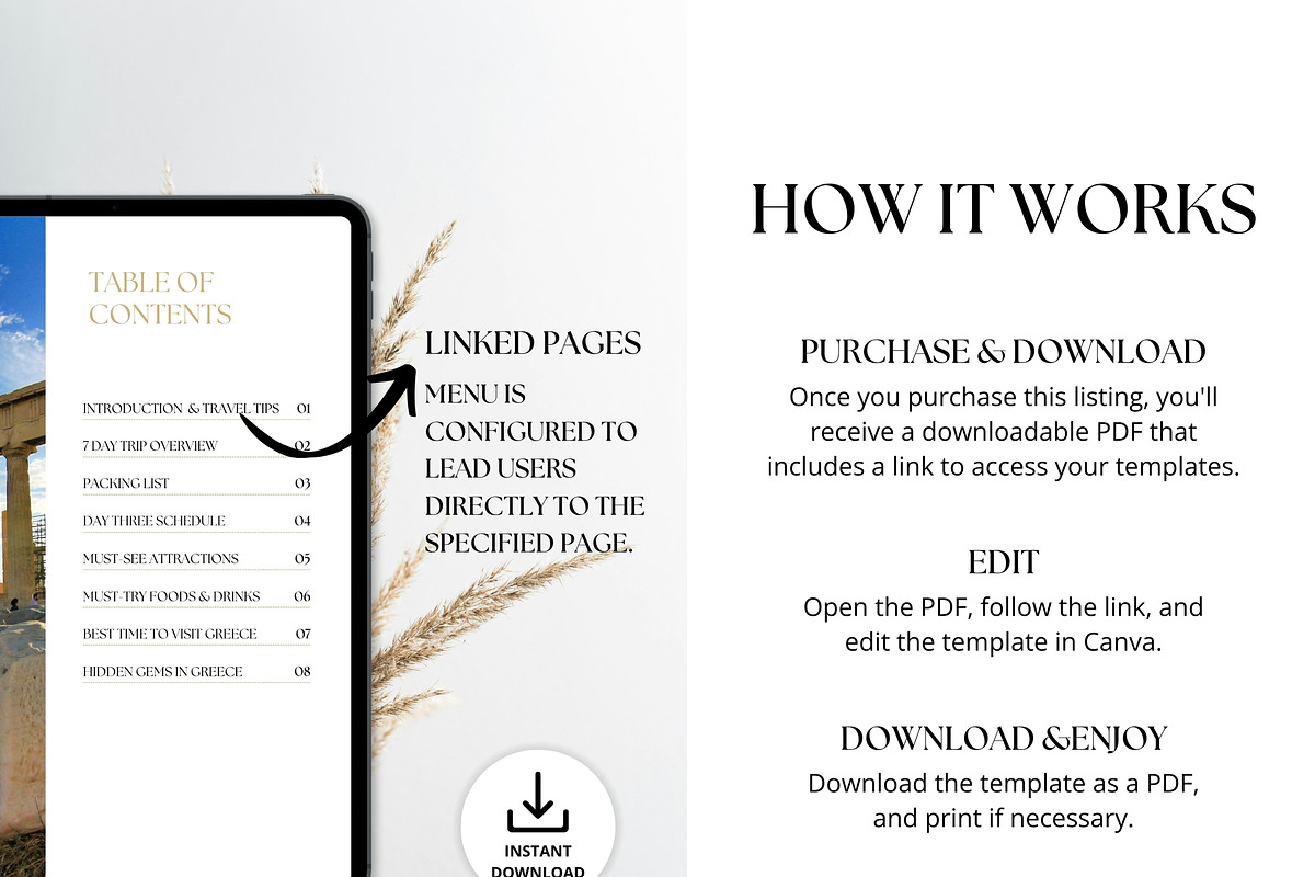 Greece Travel Itinerary Template, a Magazine Template by Pulsecolor (Photo 6 of 10)