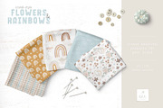 Scandi-Style Flowers and Rainbows, a Pattern Graphic by bhldesigns (Thumbnail 3 of 13)