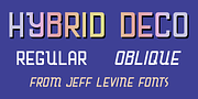Hybrid Deco JNL, a Font by Jeff Levine Fonts (Thumbnail 1 of 5)