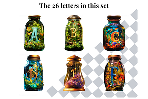 Magical Fairy World Alphabet Letters