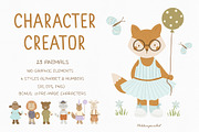 Character Creator Animals for kids, an Animal Illustration by polikarpovaart (Thumbnail 1 of 9)