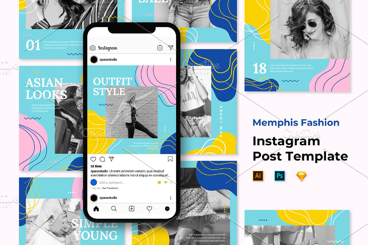 Instagram Templates, a Social Media Template by fashionaddict (Photo 1 of 4)